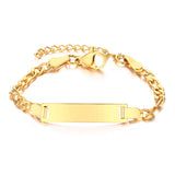 Engravable gold-plated bracelet