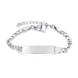 Silver engravable bracelet