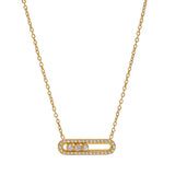 MESSYLIA Rhinestone Necklace
