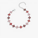 Bracelet Bebeta ROUGE argenté