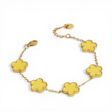 Bracelet Khamsa jaune